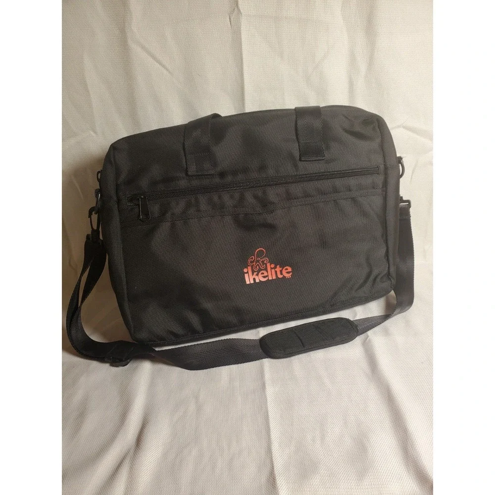 Ikelite Black Nylon Messenger Shoulder Bag 18x14x5 — Adjustable Strap | Zippered